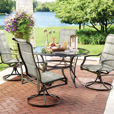 To better answer your question, please reach out to your local Home Depot or call the Home Depot Customer Care Services at 1-800-430-3376. . Hampton bay patio set
